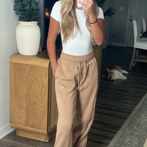 Nike Tan Track Pants with Relaxed Fit